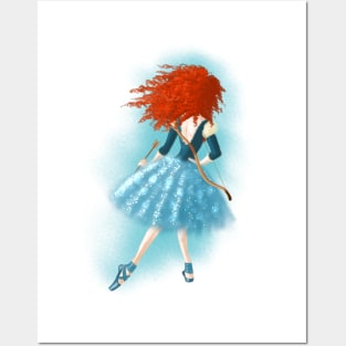 Red Haired Lass Posters and Art